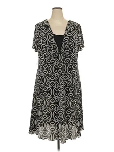 Pre-owned Connected Apparel Casual Dress In Black