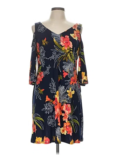 Pre-owned Connected Apparel Casual Dress In Black