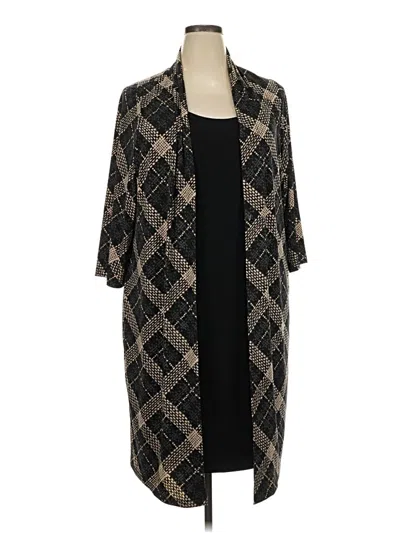 Pre-owned Connected Apparel Casual Dress In Black