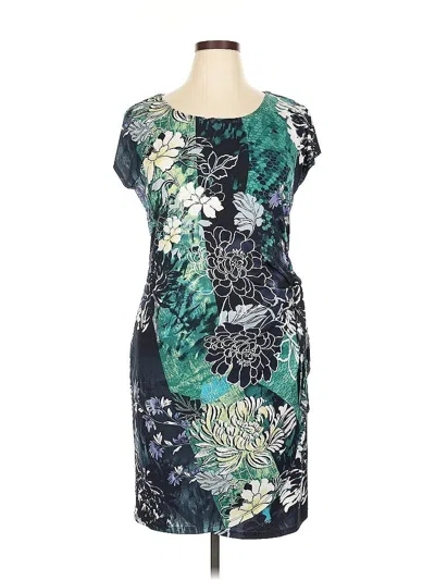 Pre-owned Connected Apparel Casual Dress In Blue