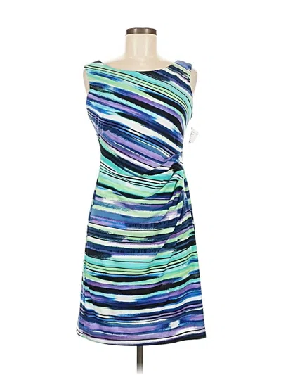 Pre-owned Connected Apparel Casual Dress In Blue