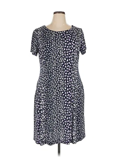 Pre-owned Connected Apparel Casual Dress In Blue