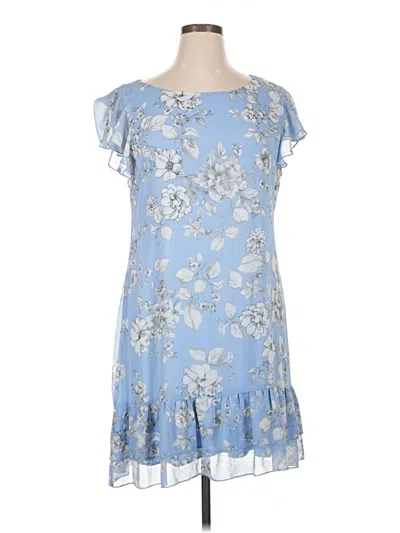 Pre-owned Connected Apparel Casual Dress In Blue