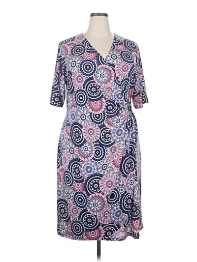 Pre-owned Connected Apparel Casual Dress In Blue