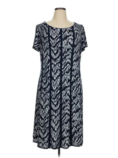 Pre-owned Connected Apparel Casual Dress In Blue