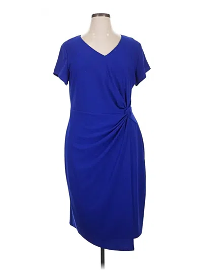 Pre-owned Connected Apparel Casual Dress In Blue