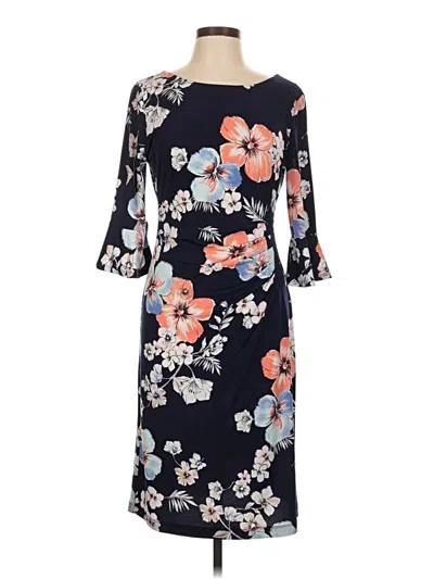 Pre-owned Connected Apparel Casual Dress In Blue
