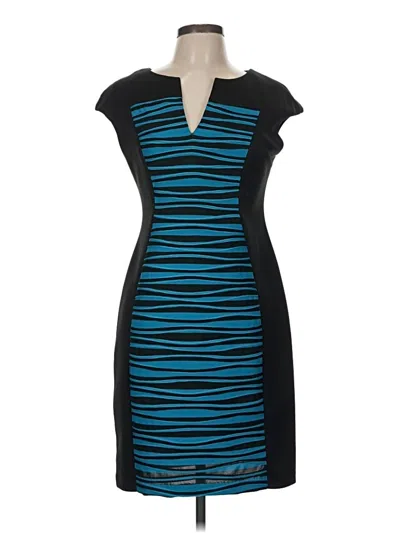 Pre-owned Connected Apparel Casual Dress In Blue