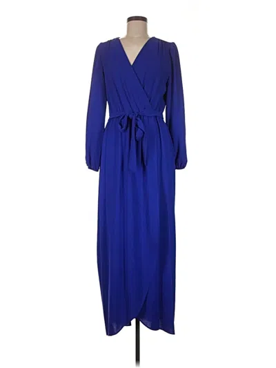 Pre-owned Connected Apparel Casual Dress In Blue