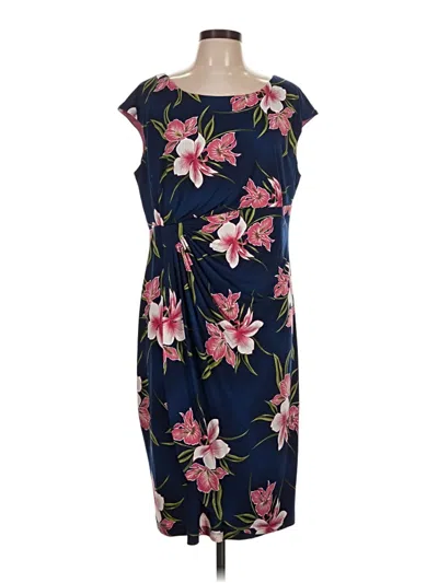 Pre-owned Connected Apparel Casual Dress In Blue