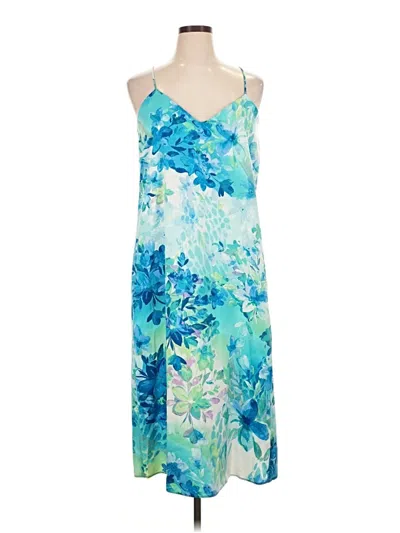 Pre-owned Connected Apparel Casual Dress In Blue