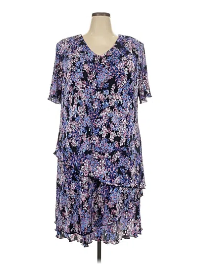 Pre-owned Connected Apparel Casual Dress In Blue