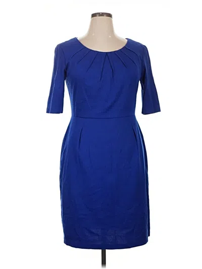 Pre-owned Connected Apparel Casual Dress In Blue
