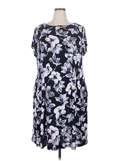 Pre-owned Connected Apparel Casual Dress In Blue