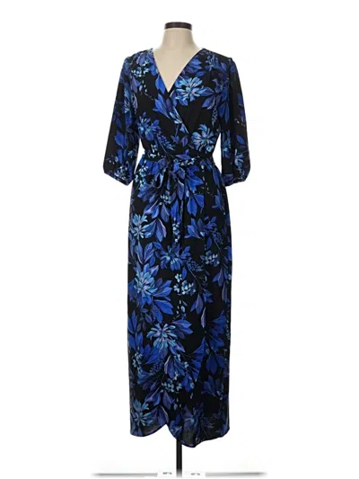 Pre-owned Connected Apparel Casual Dress In Blue