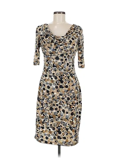 Pre-owned Connected Apparel Casual Dress In Brown