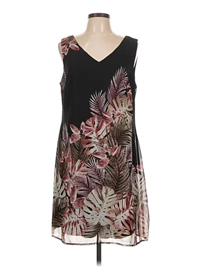 Pre-owned Connected Apparel Casual Dress In Brown