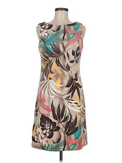 Pre-owned Connected Apparel Casual Dress In Brown