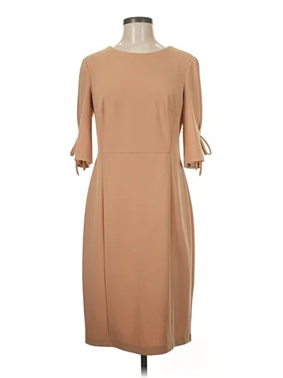 Pre-owned Connected Apparel Casual Dress In Brown