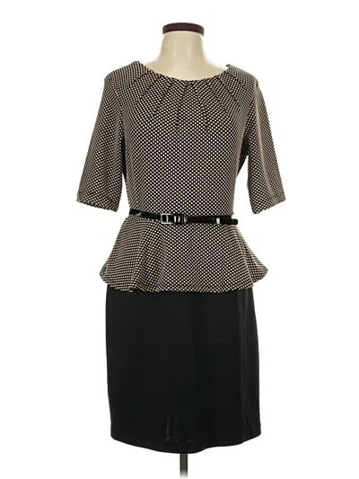Pre-owned Connected Apparel Casual Dress In Brown