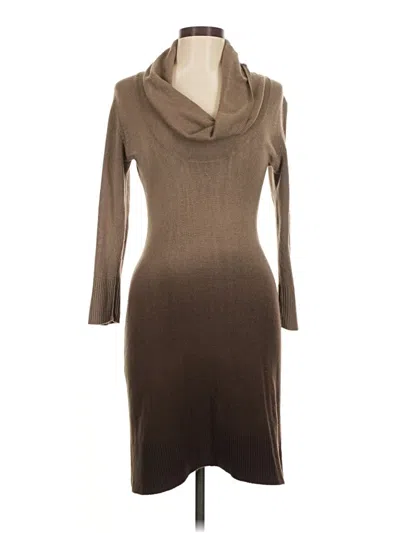 Pre-owned Connected Apparel Casual Dress In Brown
