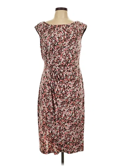 Pre-owned Connected Apparel Casual Dress In Brown