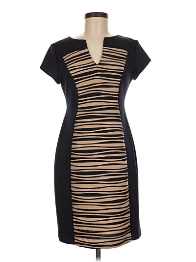Pre-owned Connected Apparel Casual Dress In Brown