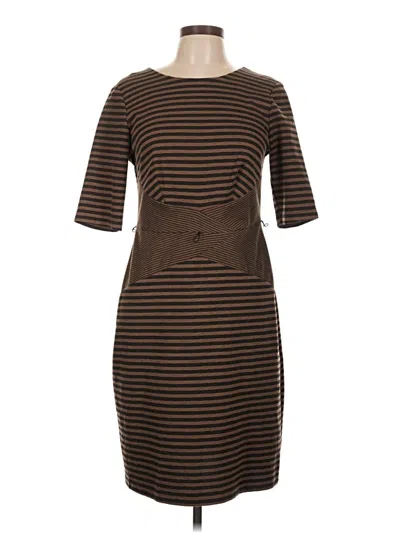 Pre-owned Connected Apparel Casual Dress In Brown