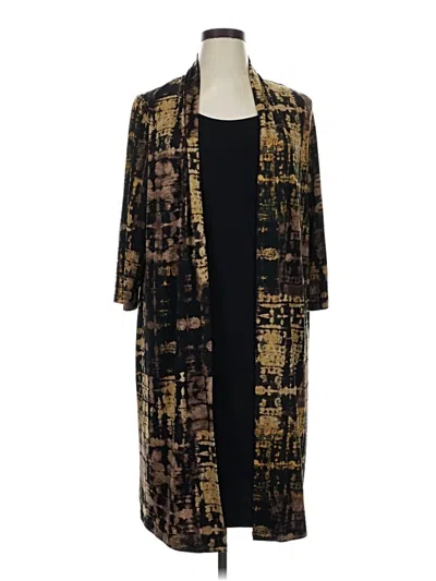 Pre-owned Connected Apparel Casual Dress In Brown