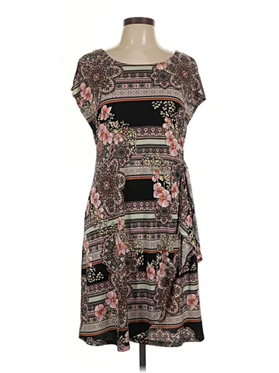 Pre-owned Connected Apparel Casual Dress In Brown