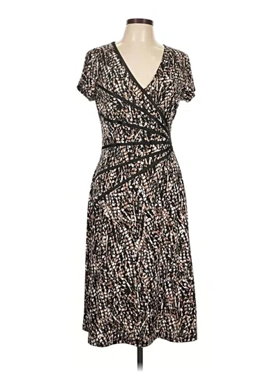 Pre-owned Connected Apparel Casual Dress In Brown