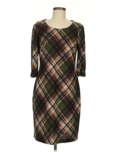 Pre-owned Connected Apparel Casual Dress In Brown