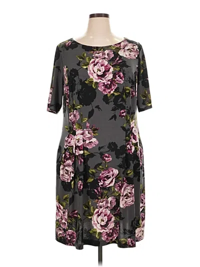 Pre-owned Connected Apparel Casual Dress In Gray