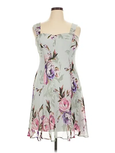 Pre-owned Connected Apparel Casual Dress In Gray