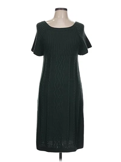Pre-owned Connected Apparel Casual Dress In Green