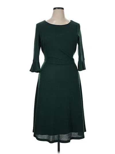 Pre-owned Connected Apparel Casual Dress In Green