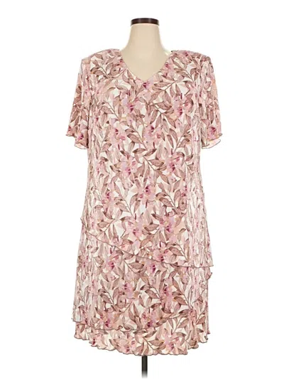 Connected Apparel Casual Dress In Pink