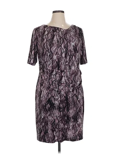 Pre-owned Connected Apparel Casual Dress In Purple