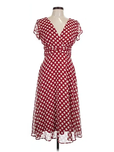 Pre-owned Connected Apparel Casual Dress In Red