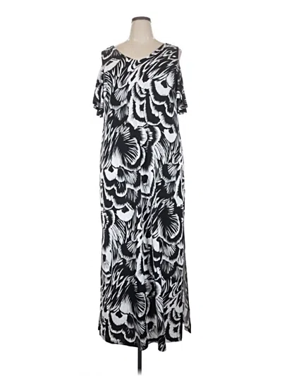 Connected Apparel Casual Dress In Multi