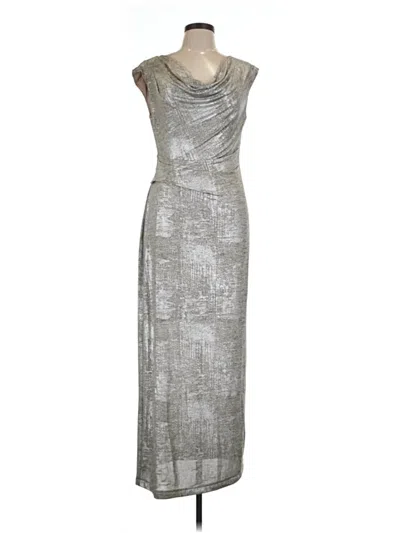 Pre-owned Connected Apparel Casual Dress In Silver