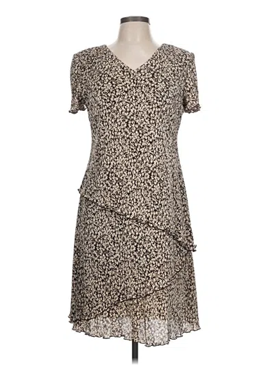 Pre-owned Connected Apparel Casual Dress In Tan
