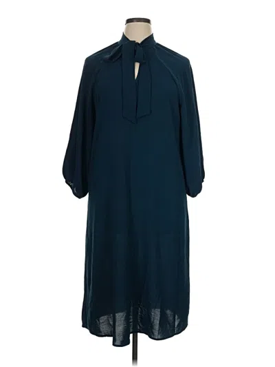 Pre-owned Connected Apparel Casual Dress In Teal