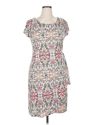 Connected Apparel Casual Dress In White