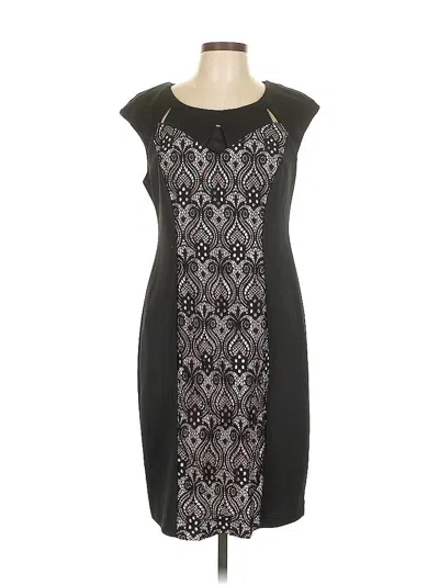 Pre-owned Connected Apparel Cocktail Dress In Black