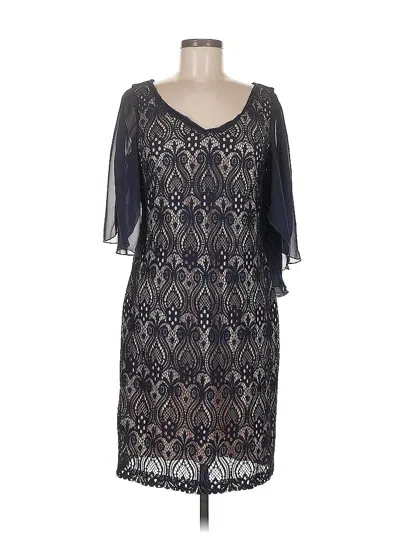 Pre-owned Connected Apparel Cocktail Dress In Black