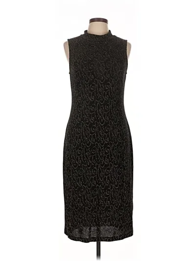 Pre-owned Connected Apparel Cocktail Dress In Black