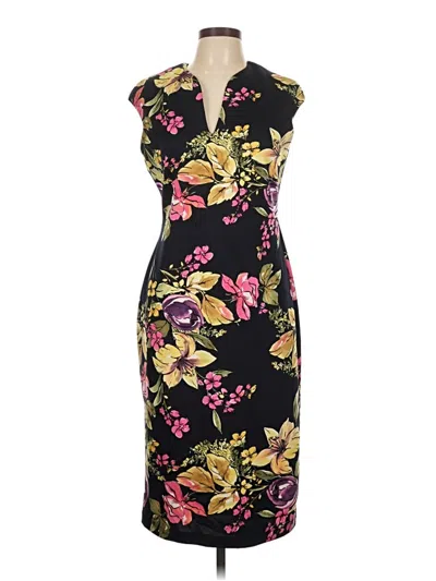 Pre-owned Connected Apparel Cocktail Dress In Black