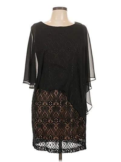 Pre-owned Connected Apparel Cocktail Dress In Black