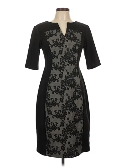 Pre-owned Connected Apparel Cocktail Dress In Black